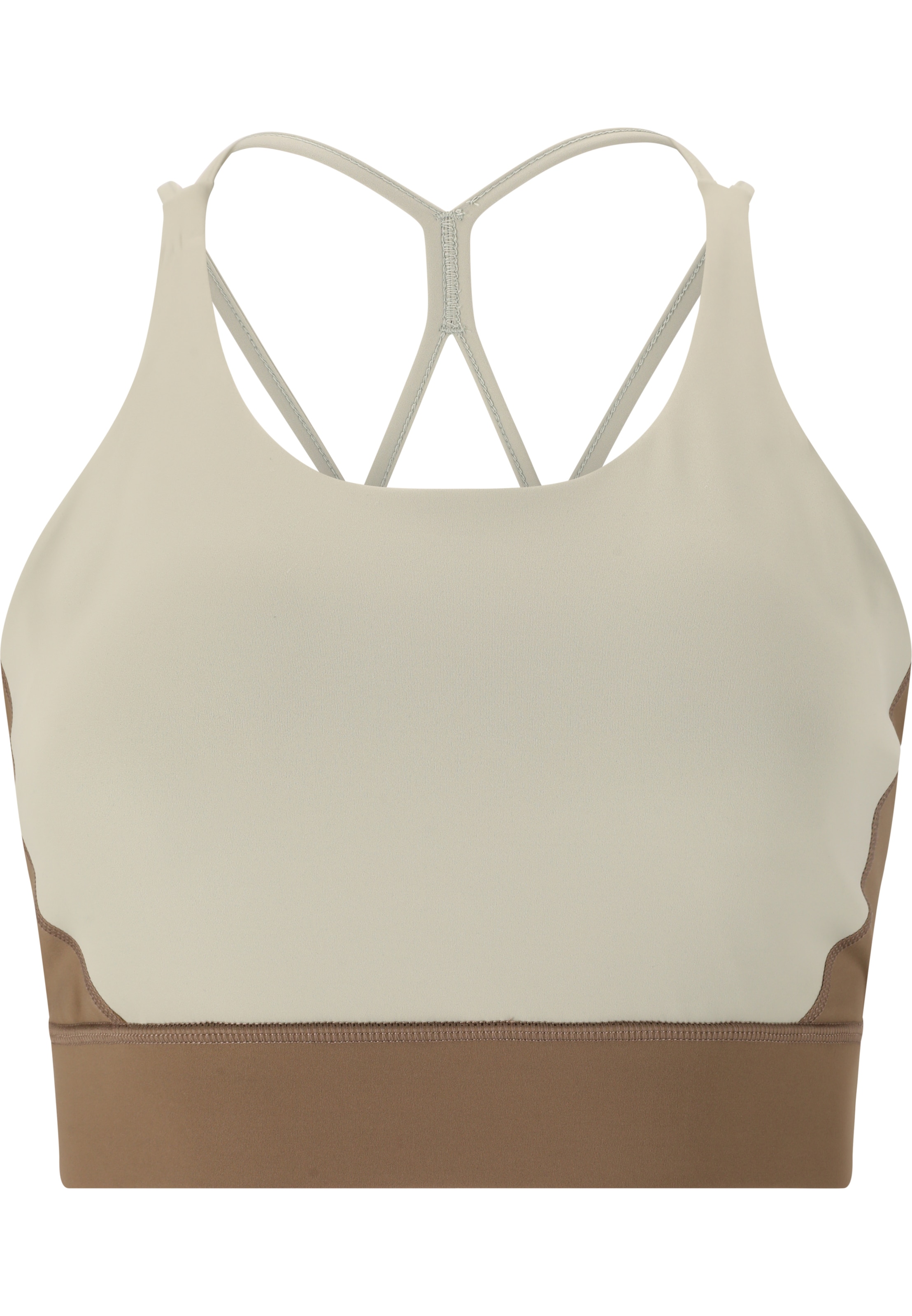 Athlecia Low support Sport bh 'Aspasia' in Grijs: voorkant