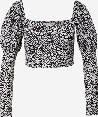 fekete / fehér Miss Selfridge Póló 'SPOT MUTON', Termék nézet