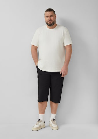 s.Oliver Regular Bermuda ' FILE ' in Schwarz: Vorderseite