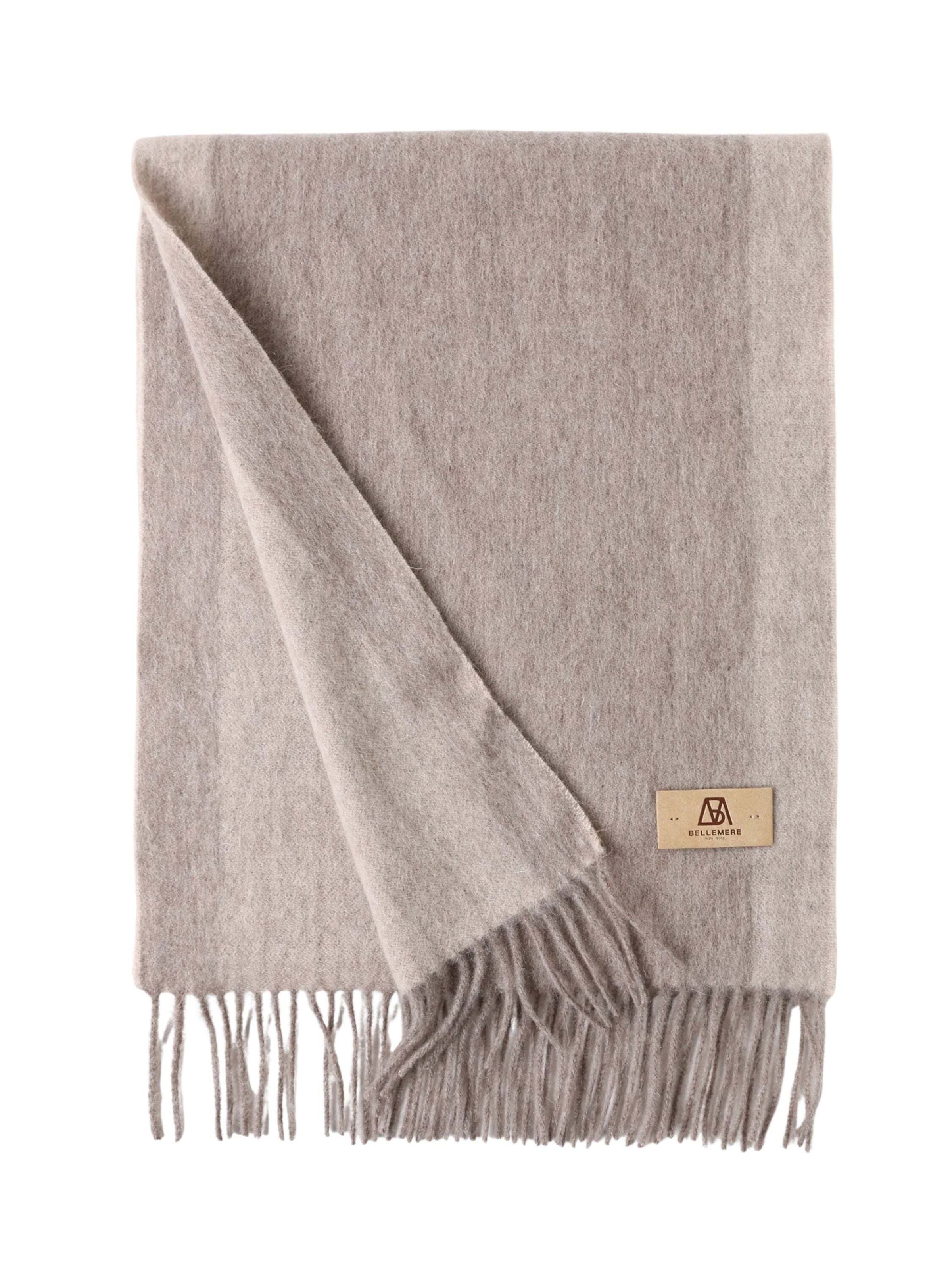 BELLEMERE NEW YORK Scarf 'Zweifarbiger Kaschmirschal' in Beige