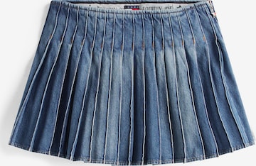 Fustă de la Tommy Jeans pe albastru: față