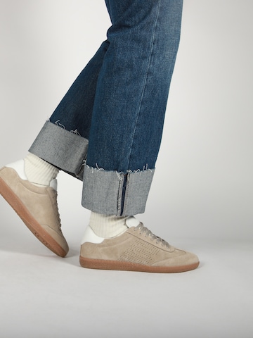 BLACKSTONE Låg sneaker 'Lime Wren Perf DL446' i beige