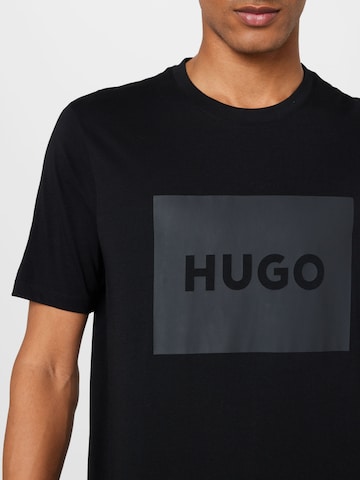 HUGO Тениска 'Dulive222' в черно