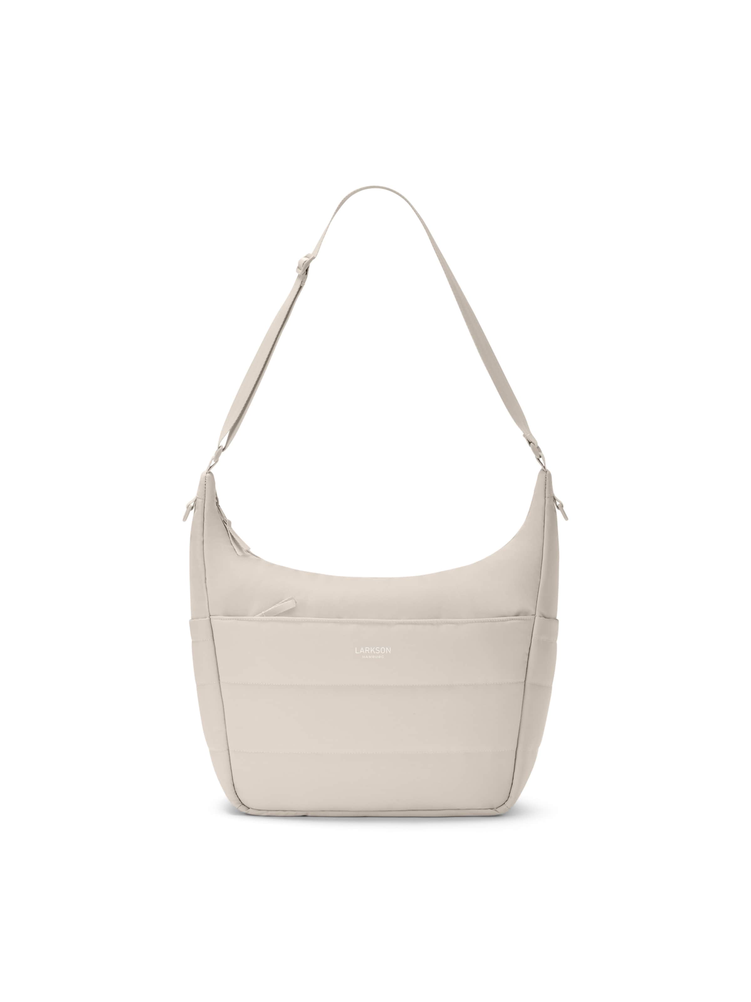 LARKSON Axelremsväska 'Linnea' i beige: framsida