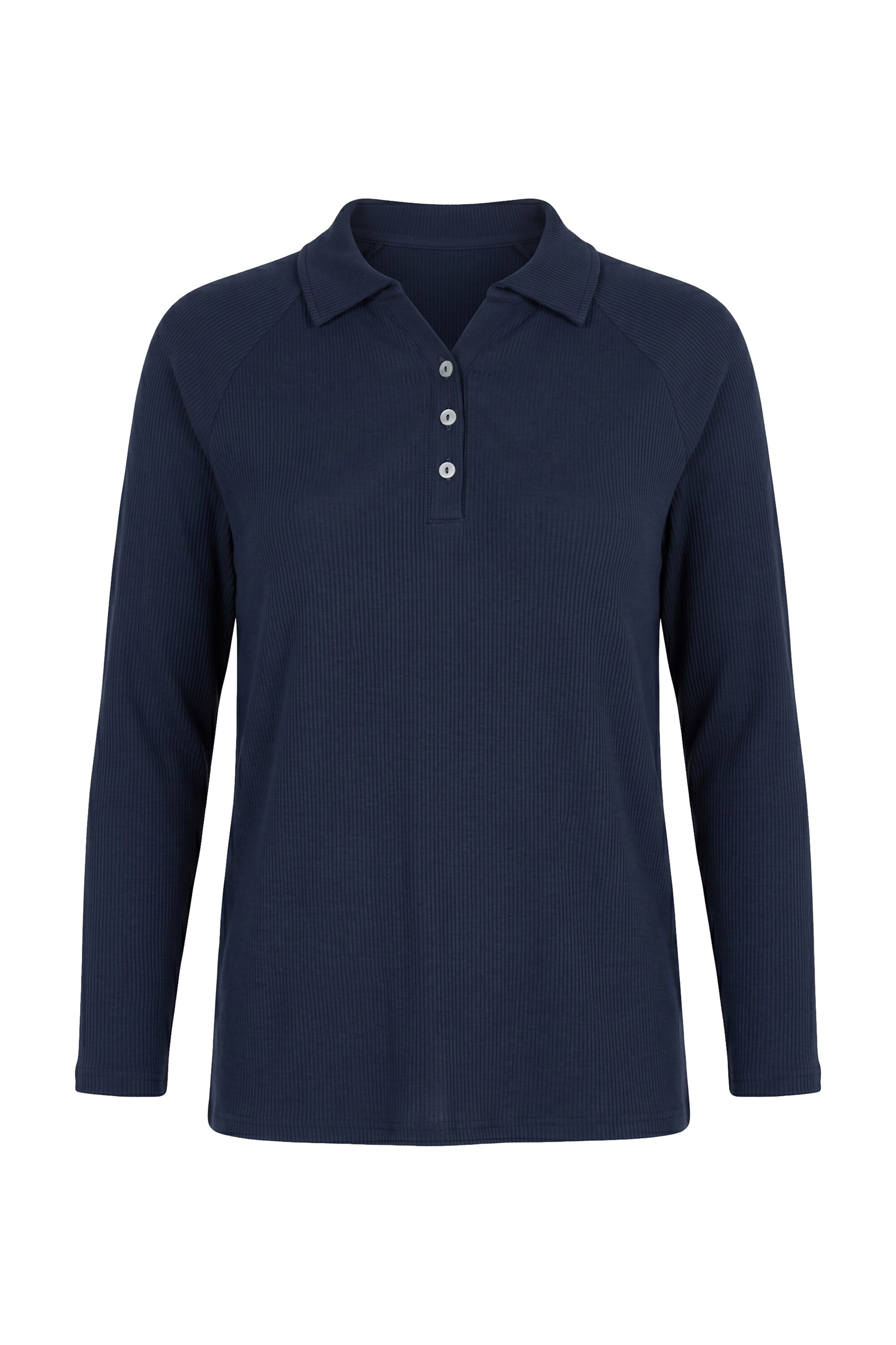 Ulla Popken Shirt in M-L in de kleur Marine, Productweergave