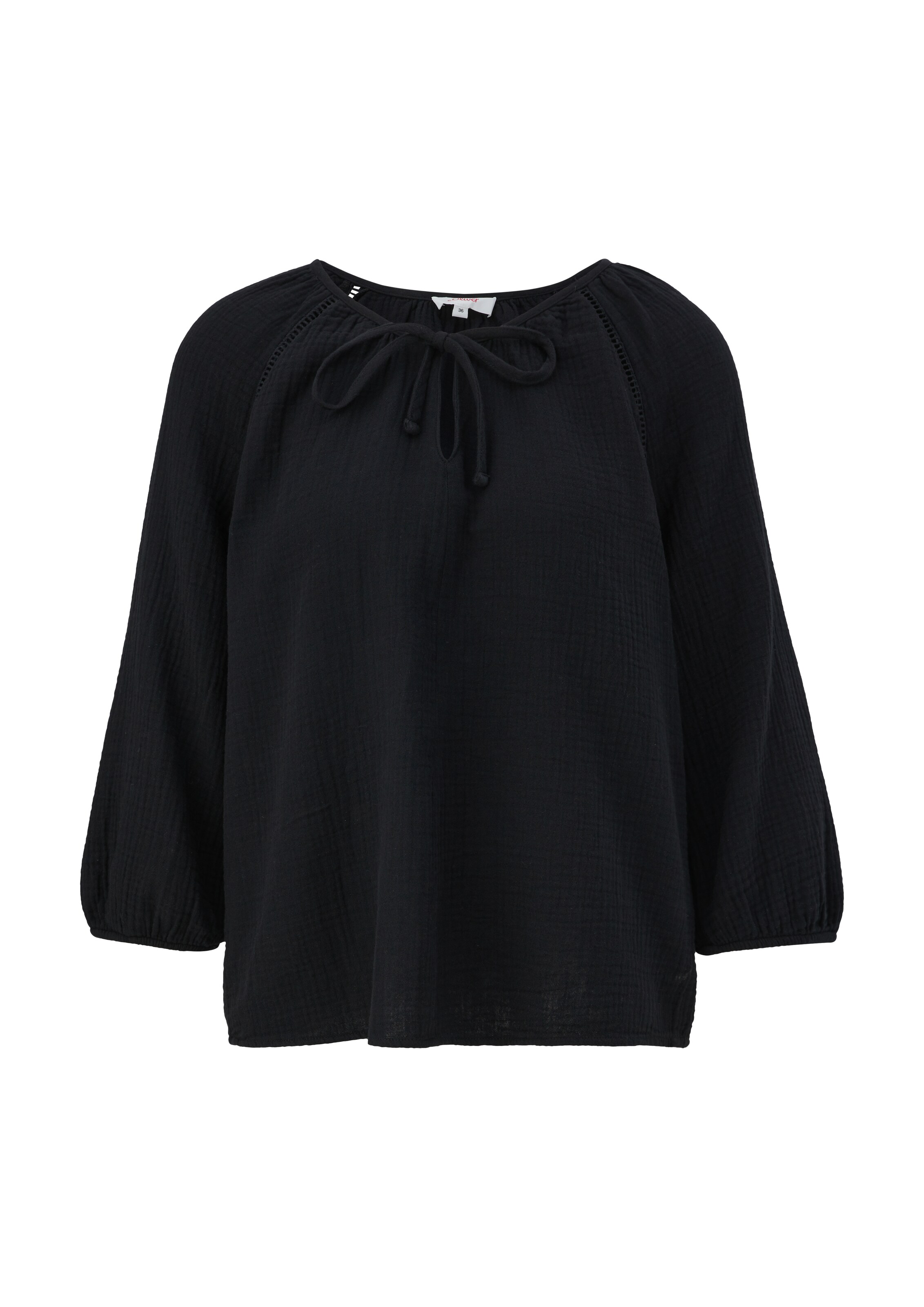 s.Oliver Bluse in Schwarz: Vorderseite