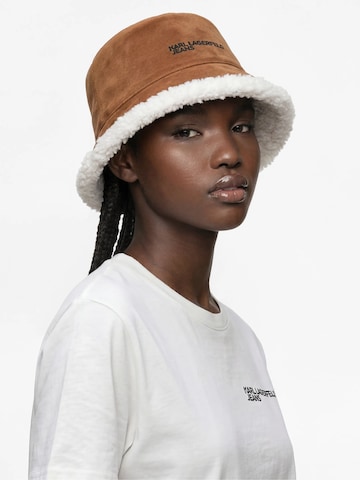 KARL LAGERFELD JEANS - Sombrero en marrón: frente
