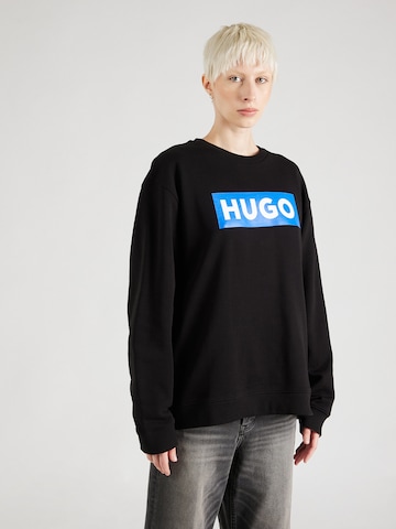 Sweat-shirt 'Classic' HUGO en noir : devant