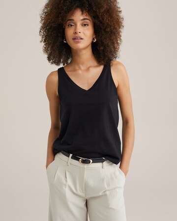 Top di WE Fashion in nero: frontale