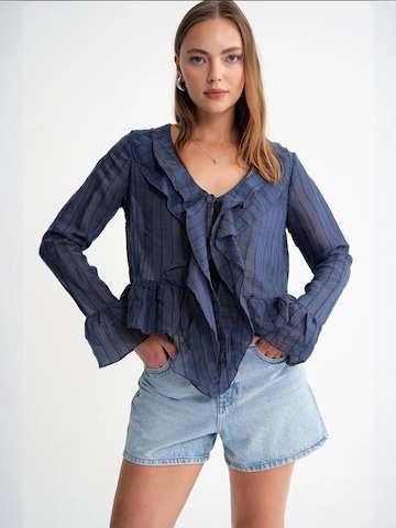 Chemisier MixRay en bleu : devant