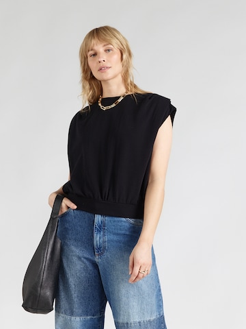 DRYKORN Top 'CALLUNA' in Black: front