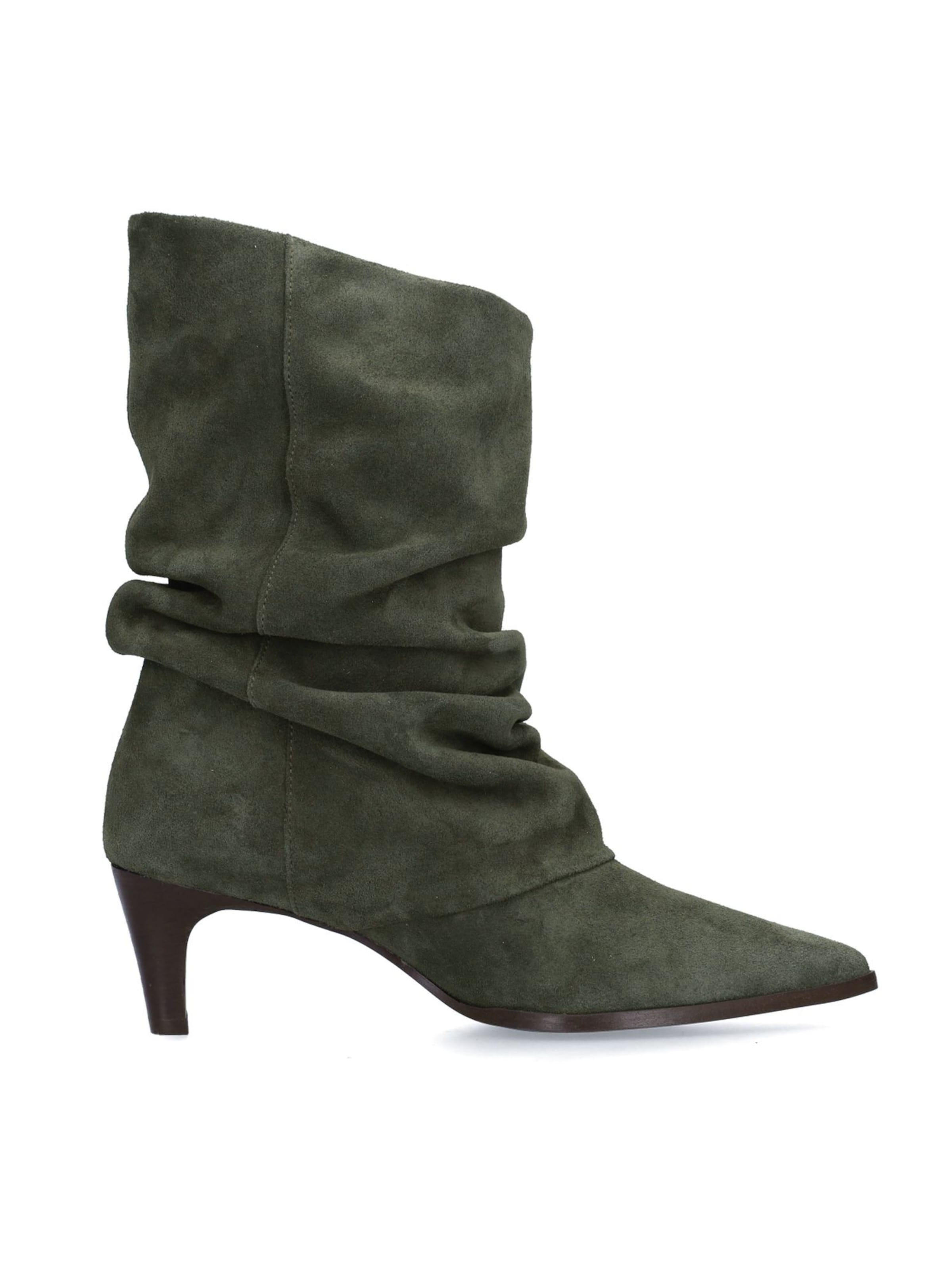 MANFIELD Stiefelette in Grün