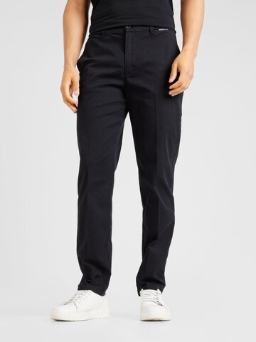 TOM TAILOR DENIM Regular Chino Pants in Black: front