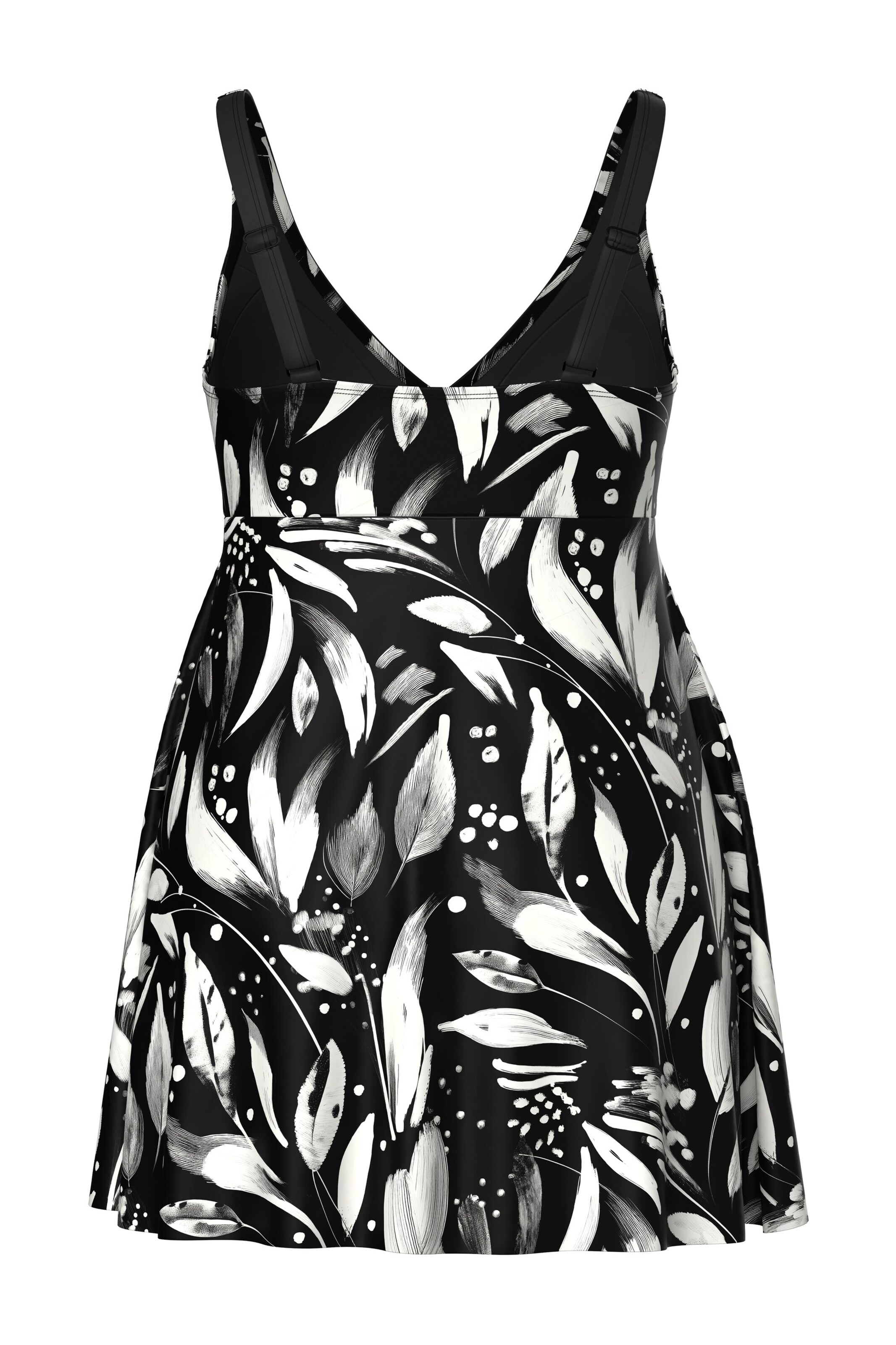 Ulla Popken Shaping swimsuit in Black