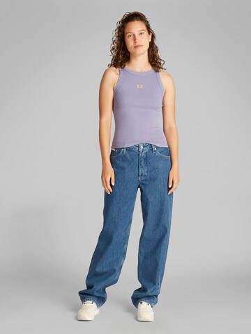 Calvin Klein Jeans Top | vijolična barva