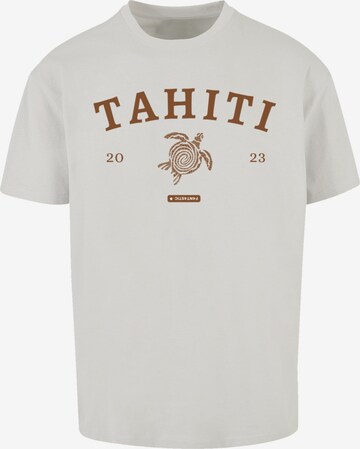 T-Shirt 'Tahiti' F4NT4STIC en gris : devant