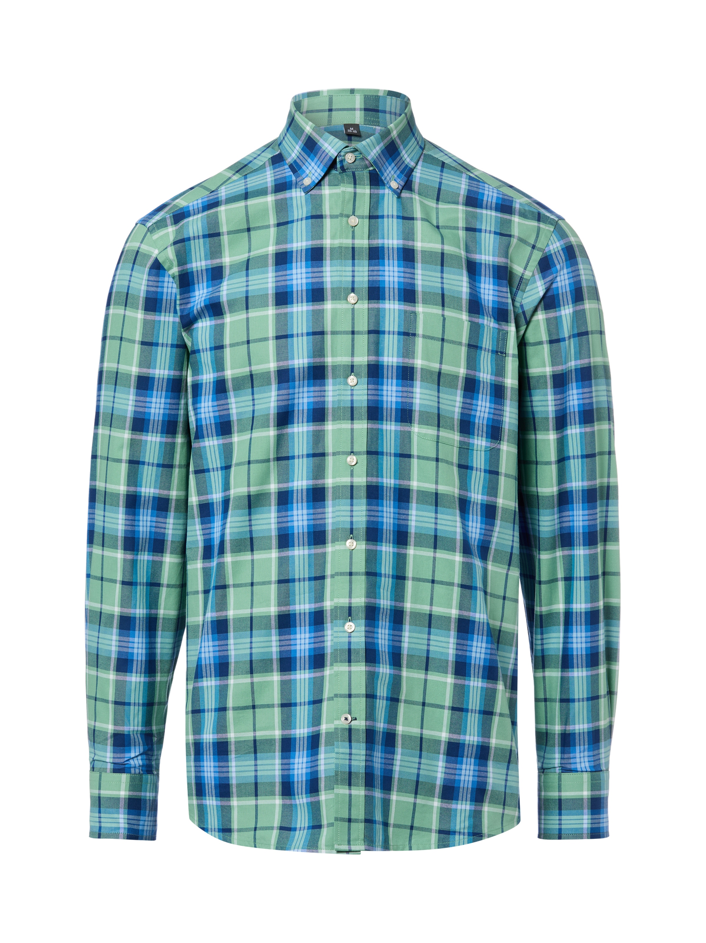 Nils Sundström Overhemd in Groen: voorkant