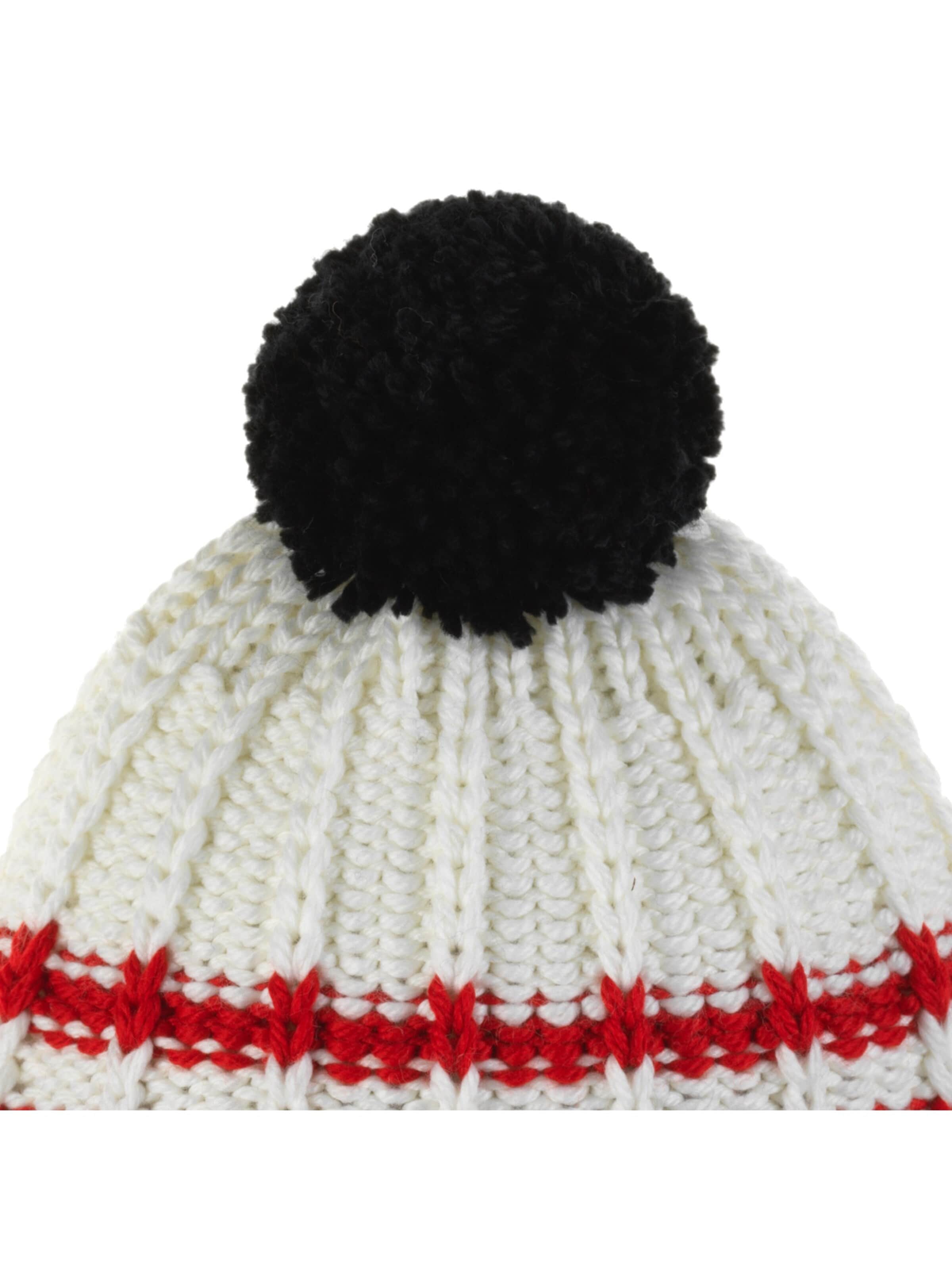 Bonnet 'Kova Pompon MÜ' Eisbär en noir