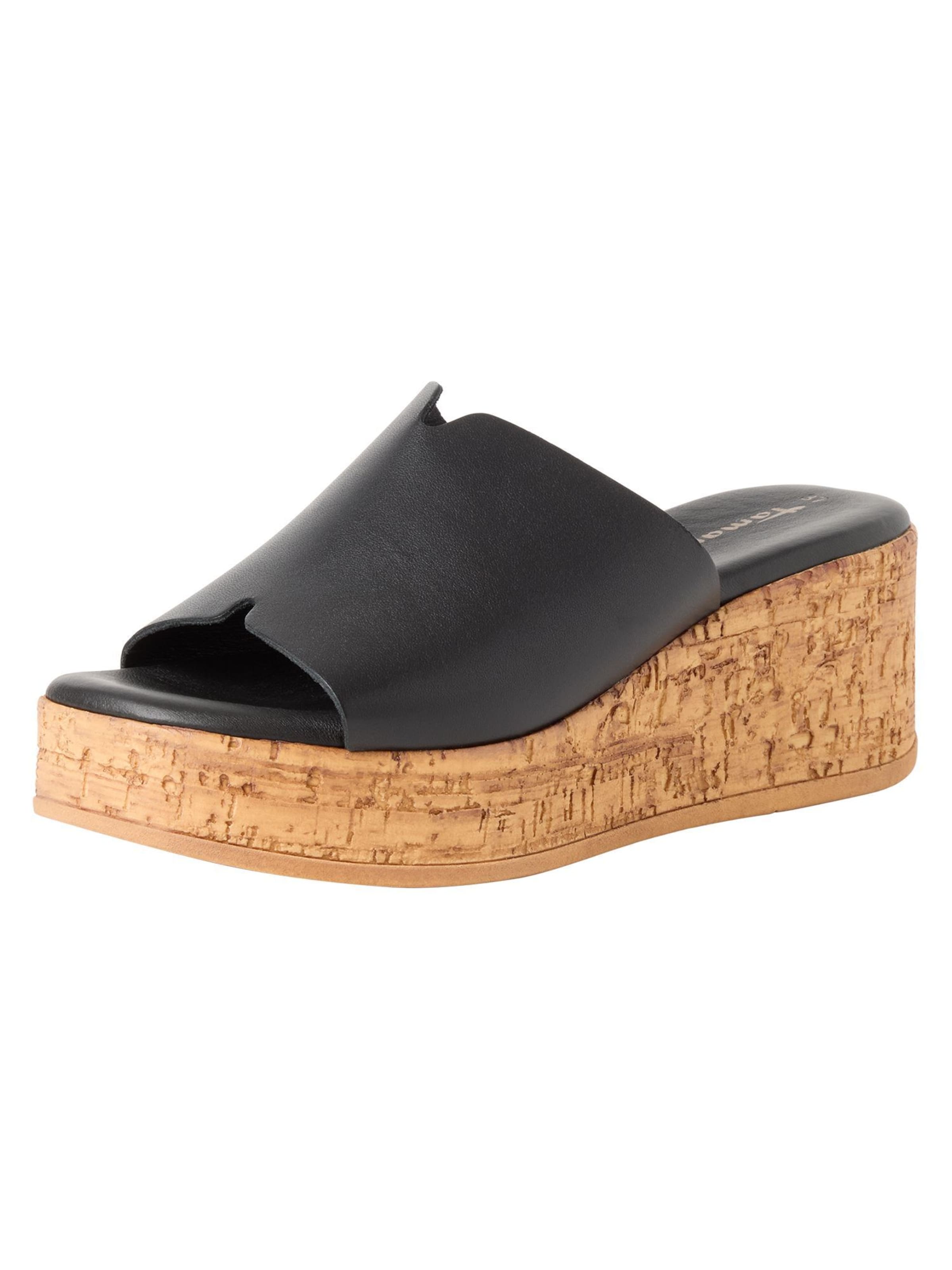 Tamaris Pantolette in Schwarz: Vorderseite