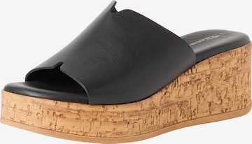 Mule Tamaris en noir : devant