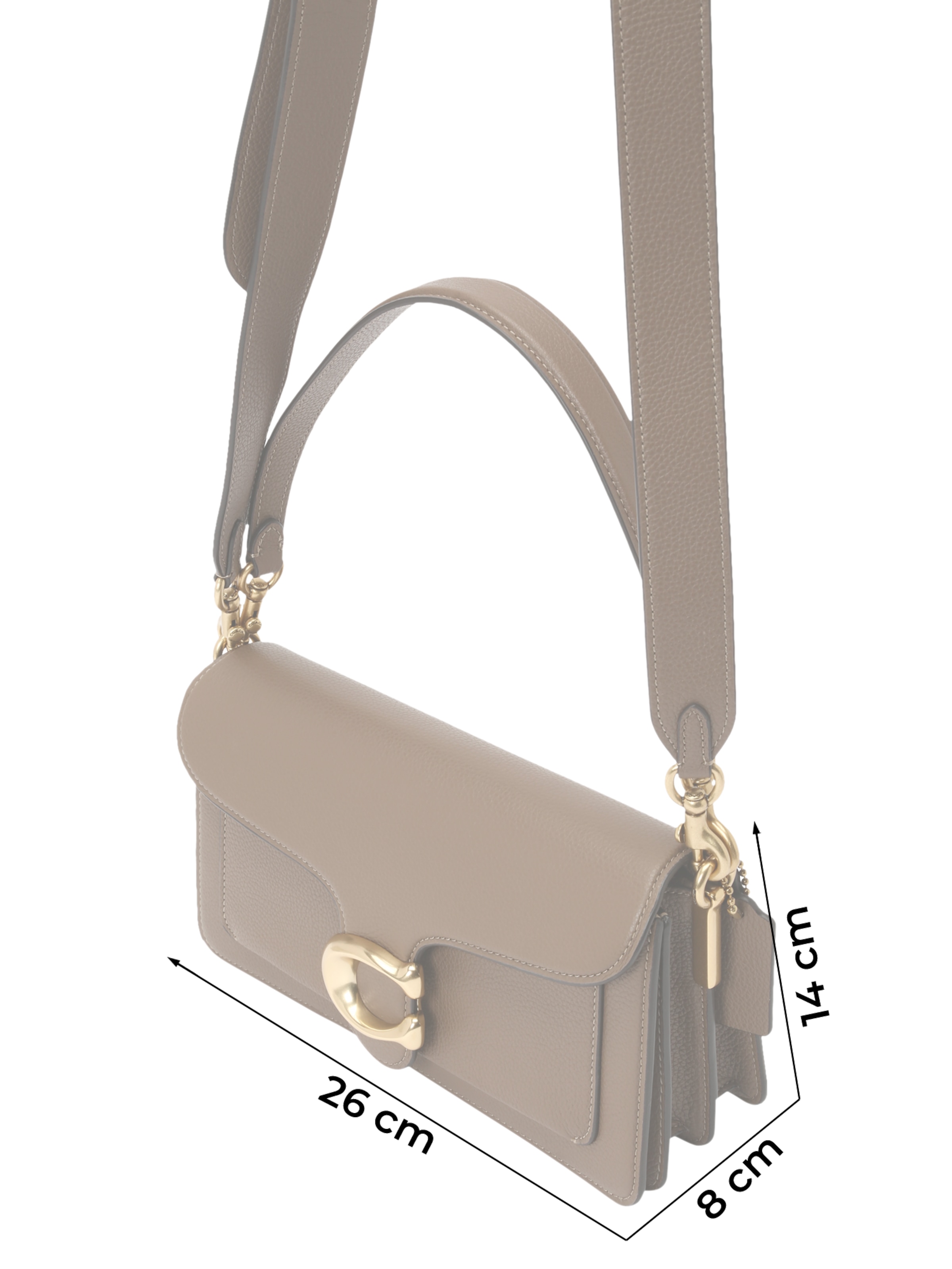 COACH Axelremsväska 'TABBY SHOULDER BAG 26' i grå