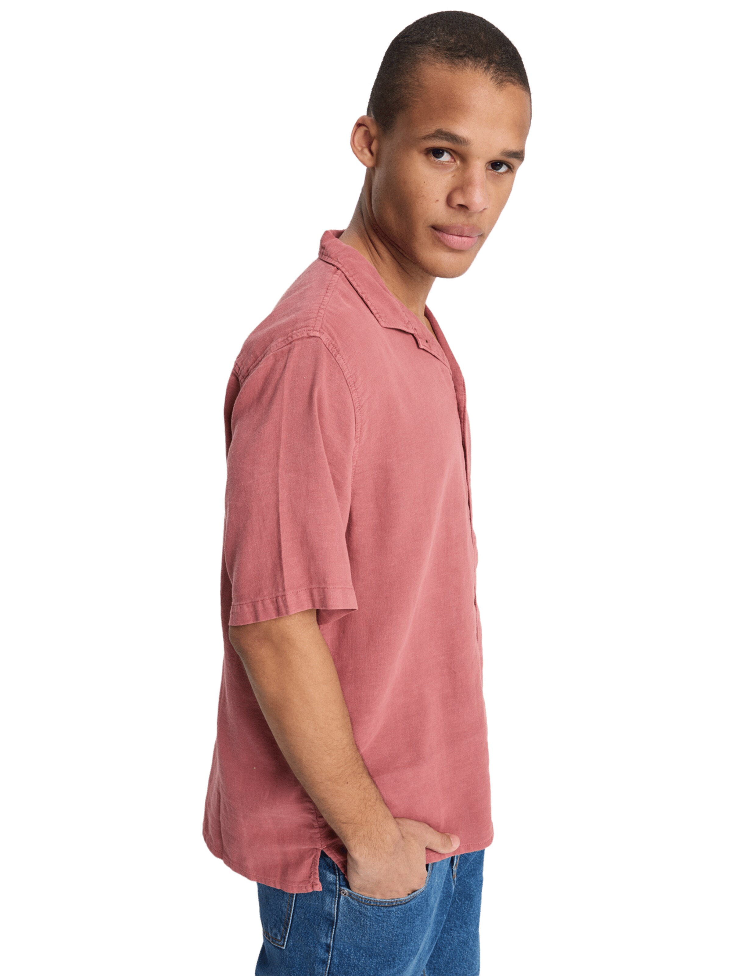 QUIKSILVER Comfort Fit Hemd 'Sunrise' in Pink