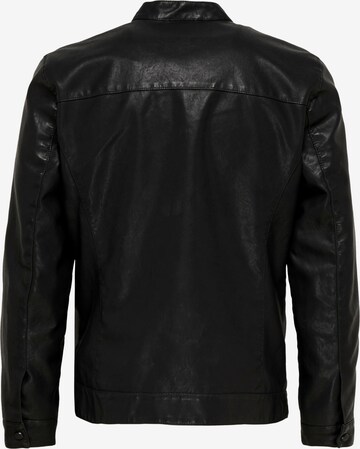 Only & Sons Regular Fit Jacke 'Mike' in Schwarz