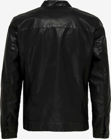 Only & Sons Regular fit Between-Season Jacket 'Mike' in Black