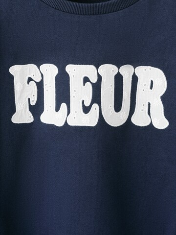 MANGO KIDS Sweatshirt 'FLEUR' in Blue