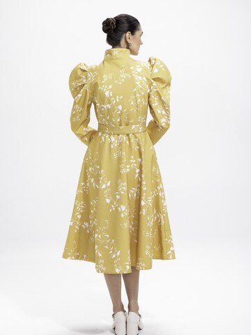 RainSisters - Abrigo de entretiempo 'Baloon-Style Sleeves' en amarillo
