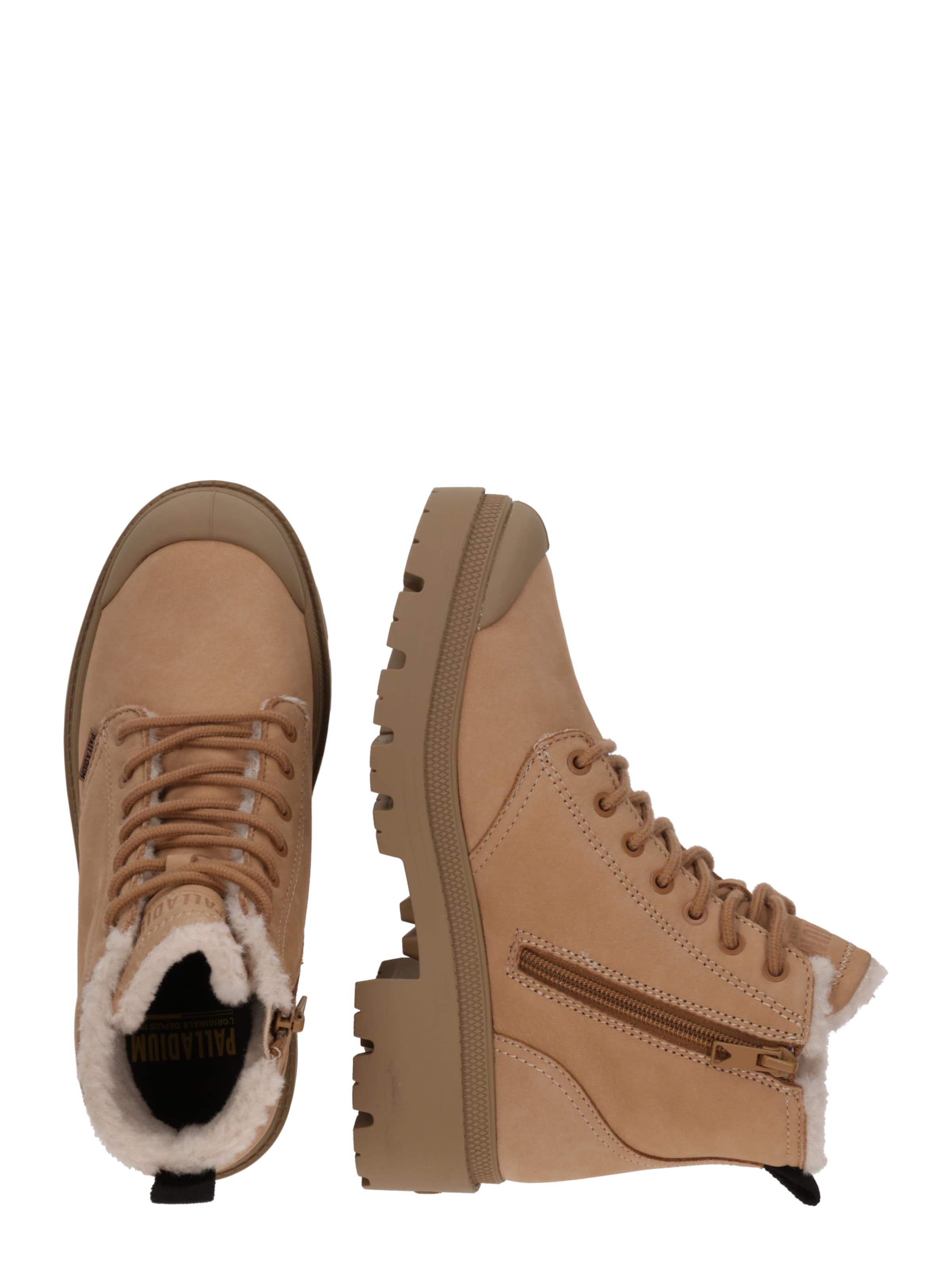 Bottines à lacets '98867' Palladium en beige