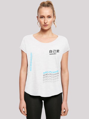 T-shirt 'Self Love' F4NT4STIC en blanc : devant