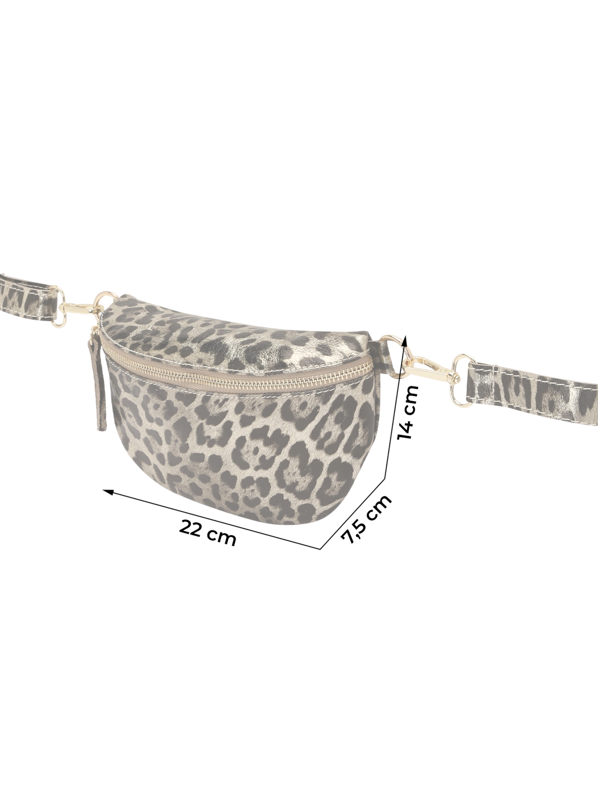 Zwillingsherz Fanny Pack 'Leo' in Beige