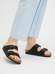 BIRKENSTOCK Nizki natikači 'Arizona S' | črna barva