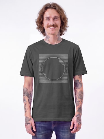 T-Shirt 'Sonnenfinsternis' Watapparel en gris : devant