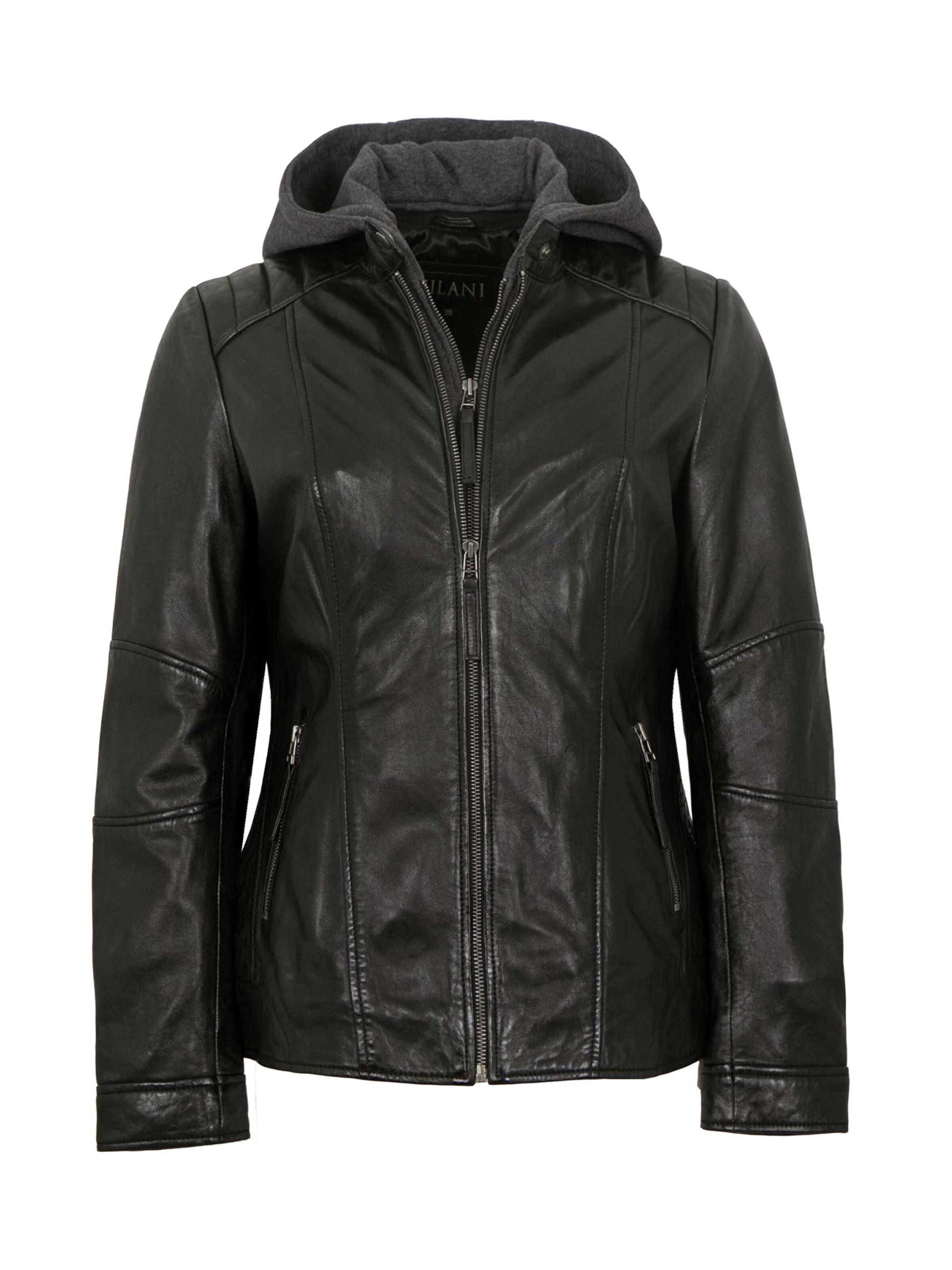 Jilani - Chaqueta de entretiempo 'Iris' en negro: frente