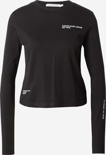 Calvin Klein Jeans Camiseta 'MULTI PLACEMENT' en negro / blanco, Vista del producto