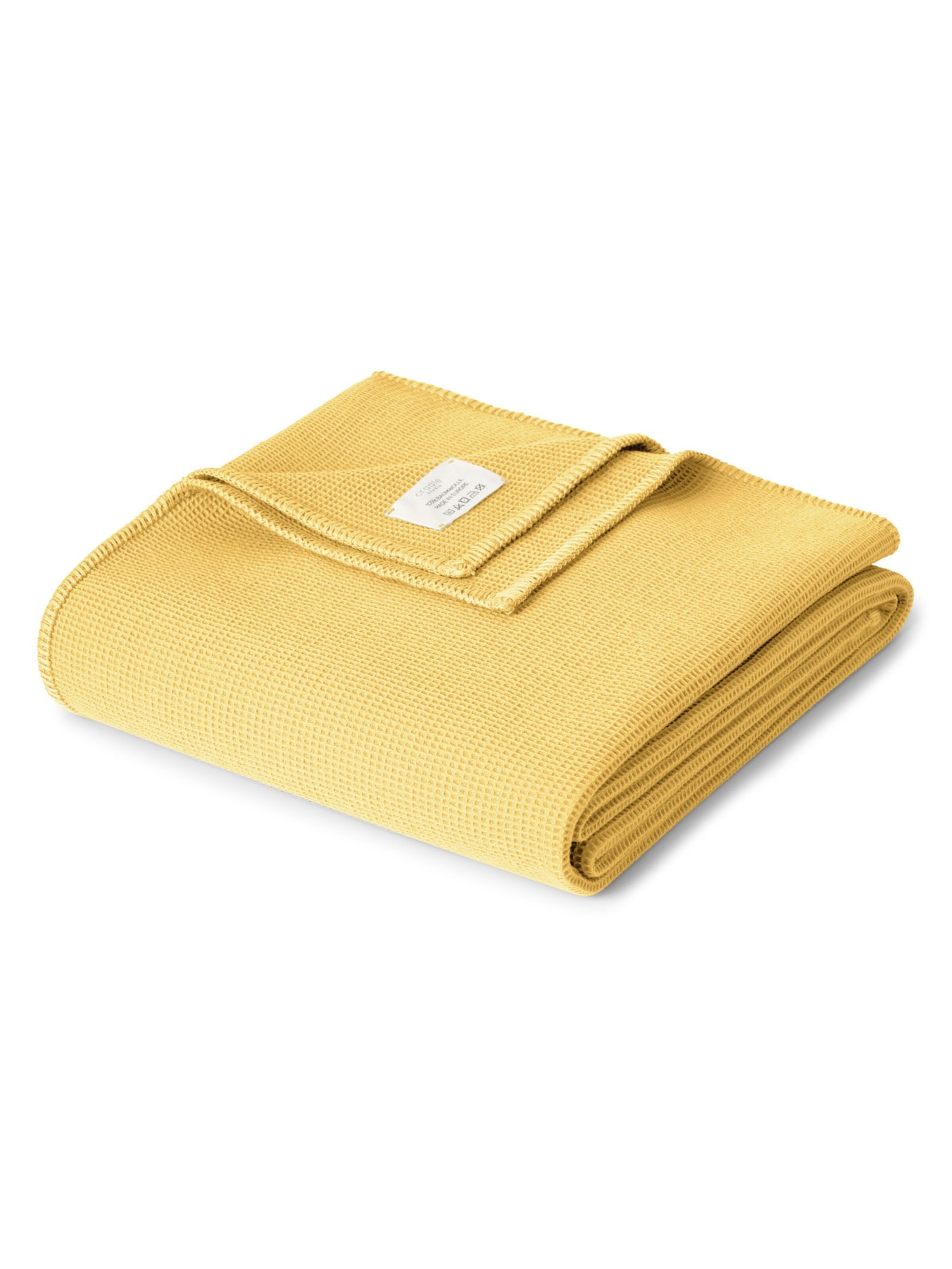 Cradle Studio Deken 'Piqué Oversize' in Geel