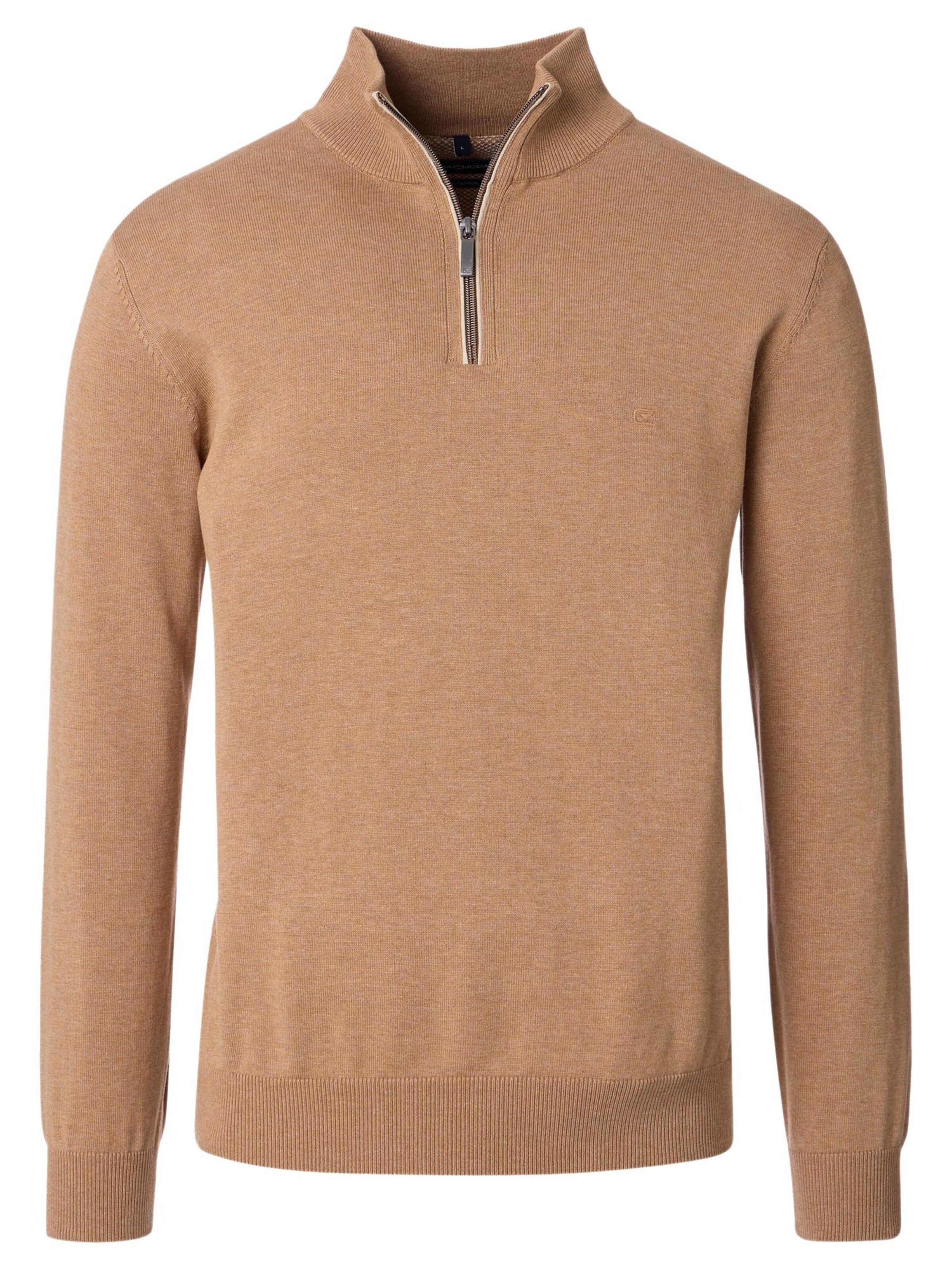 CASAMODA Sweater 'Basic' in Brown: front