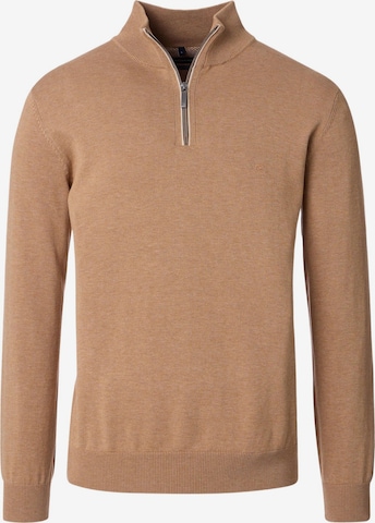 CASAMODA Pullover 'Basic' in Braun: Vorderseite