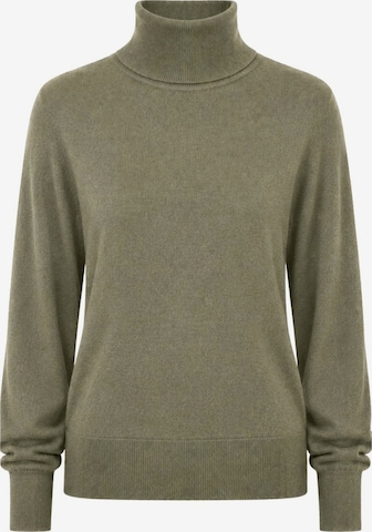Pull-over 'Wool Turtleneck Sweater' Twinset en vert : devant