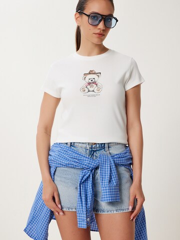 T-shirt Happiness İstanbul en beige : devant