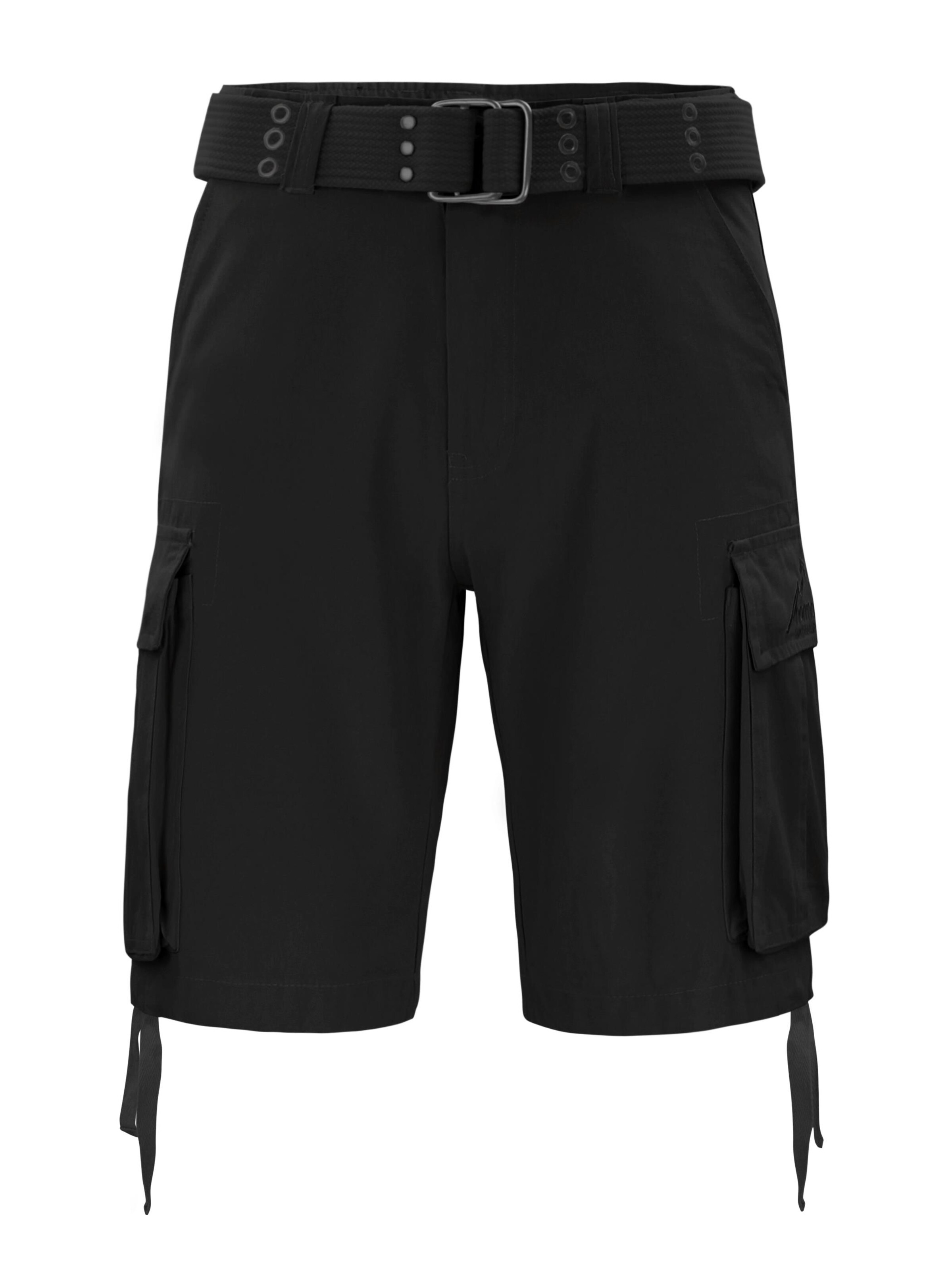 normani Regular Outdoor trousers 'Kalahari' in Black: front