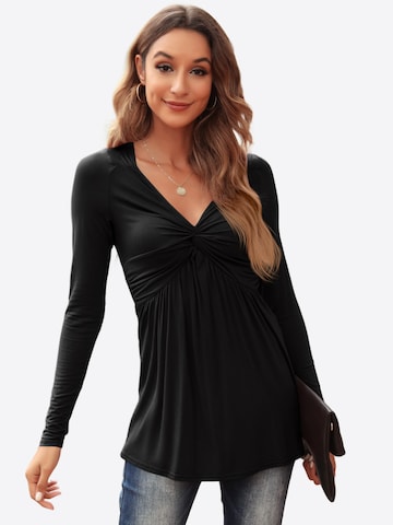 T-shirt Imily Bela en noir : devant