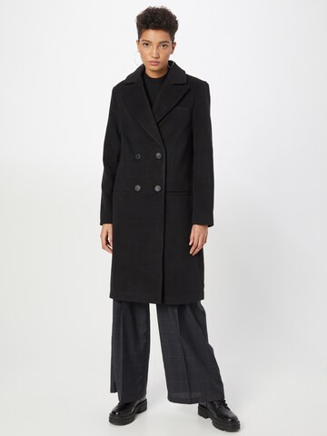 Missguided Winter Coat in Black: front