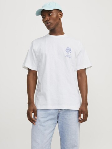 JACK & JONES Shirt 'JORNoto' in White: front