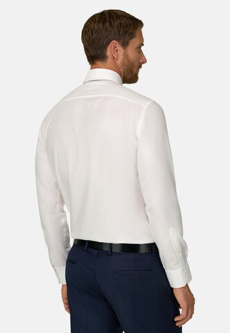 Coupe regular Chemise Boggi Milano en blanc : derrière