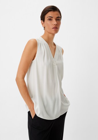 COMMA - Blusa en blanco: frente