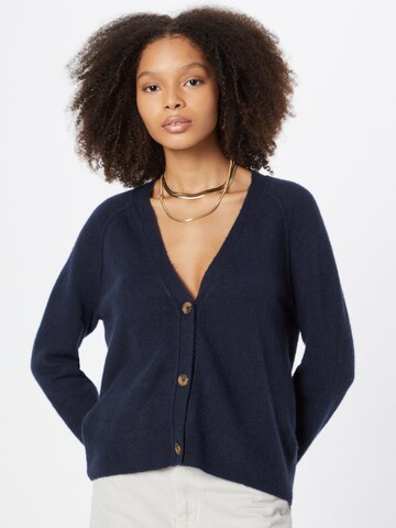 ESPRIT Knit cardigan in Blue: front