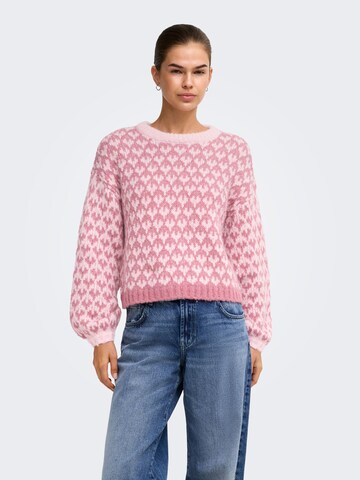 Pullover di ONLY in rosa: frontale